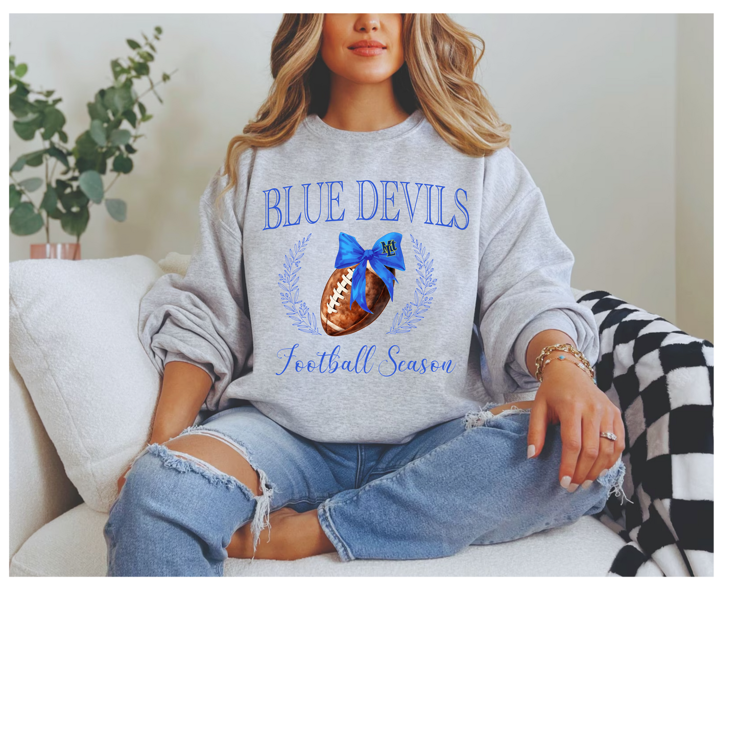 BLUE DEVILS FOOTBALL COQUETTE