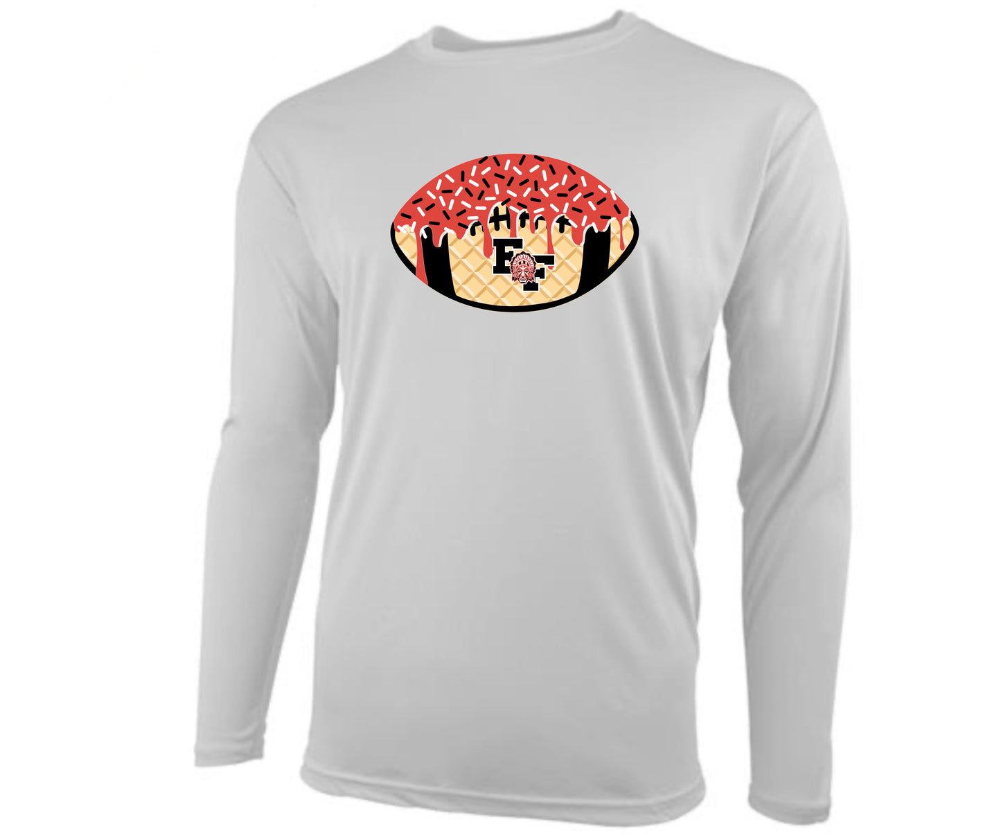 ELIZABETH FORWARD Football Ice Cream Drip Shirt