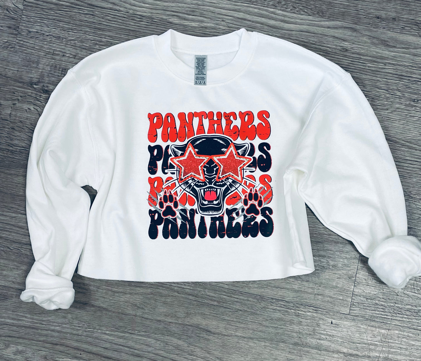 PANTHERS STAR ADULT CREWNECK