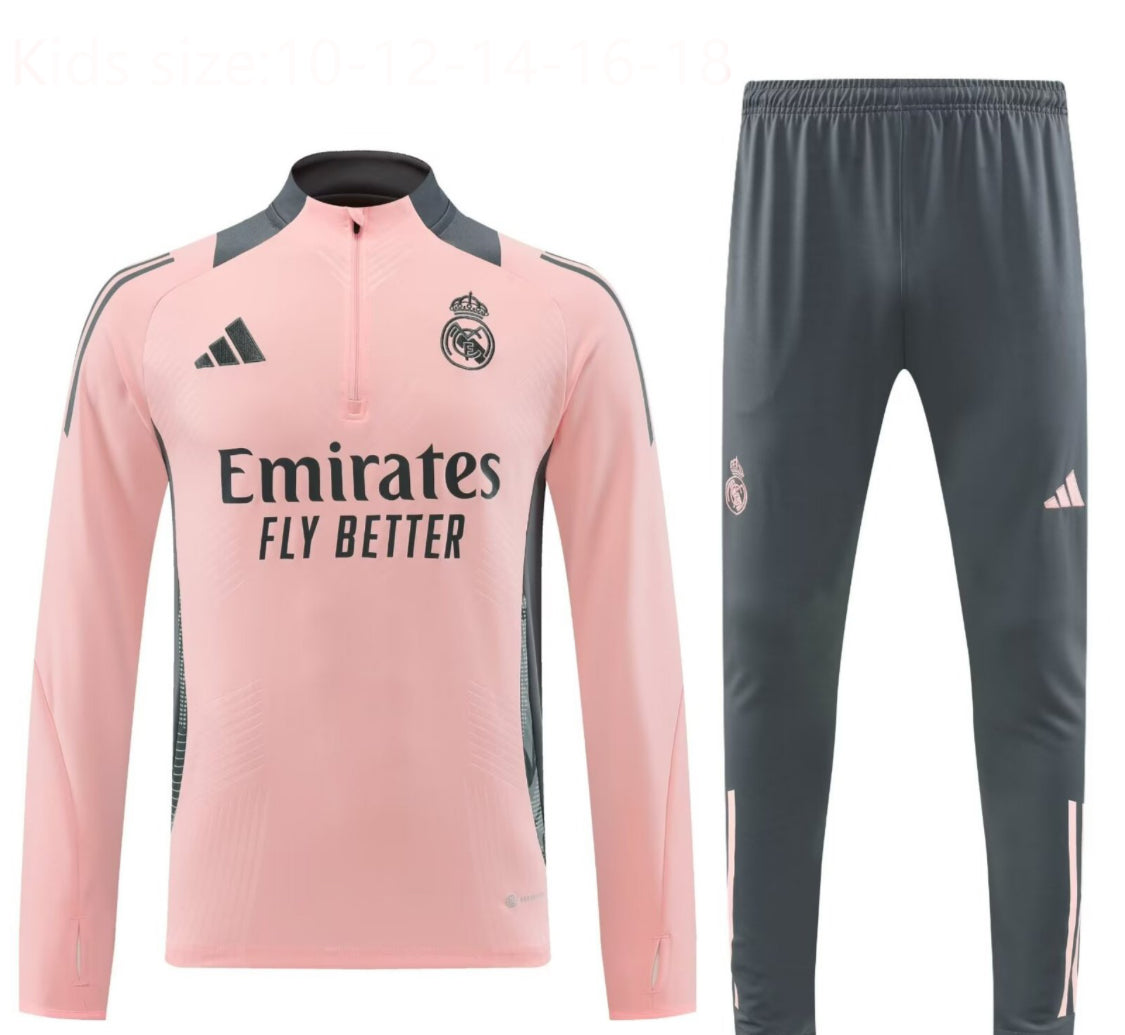 REAL MADRID SOCCER WARM UP SOFT PINK/GREY