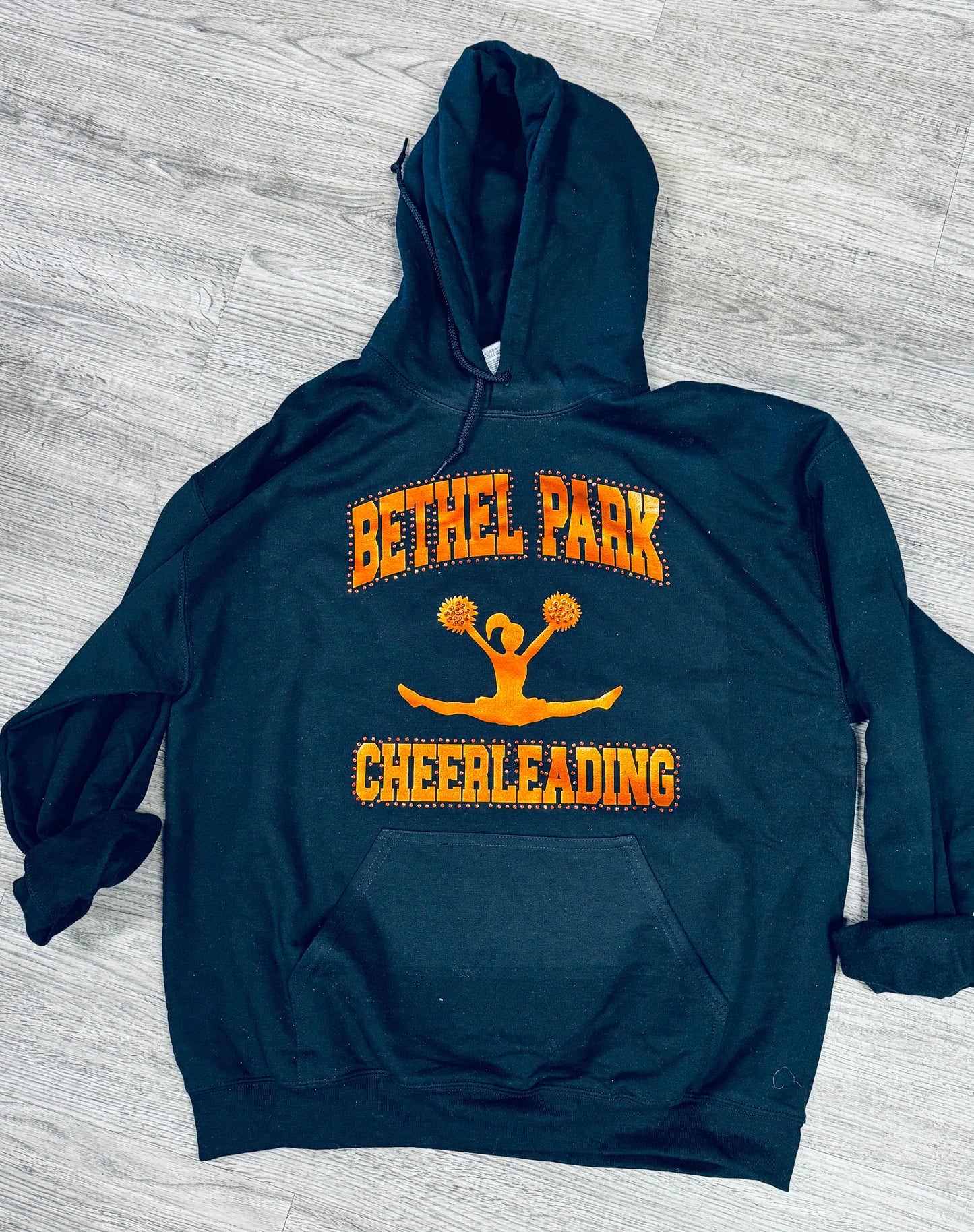 BETHEL PARK CHEERLEADING HOODIE RHINESTONE DETAIL!!!