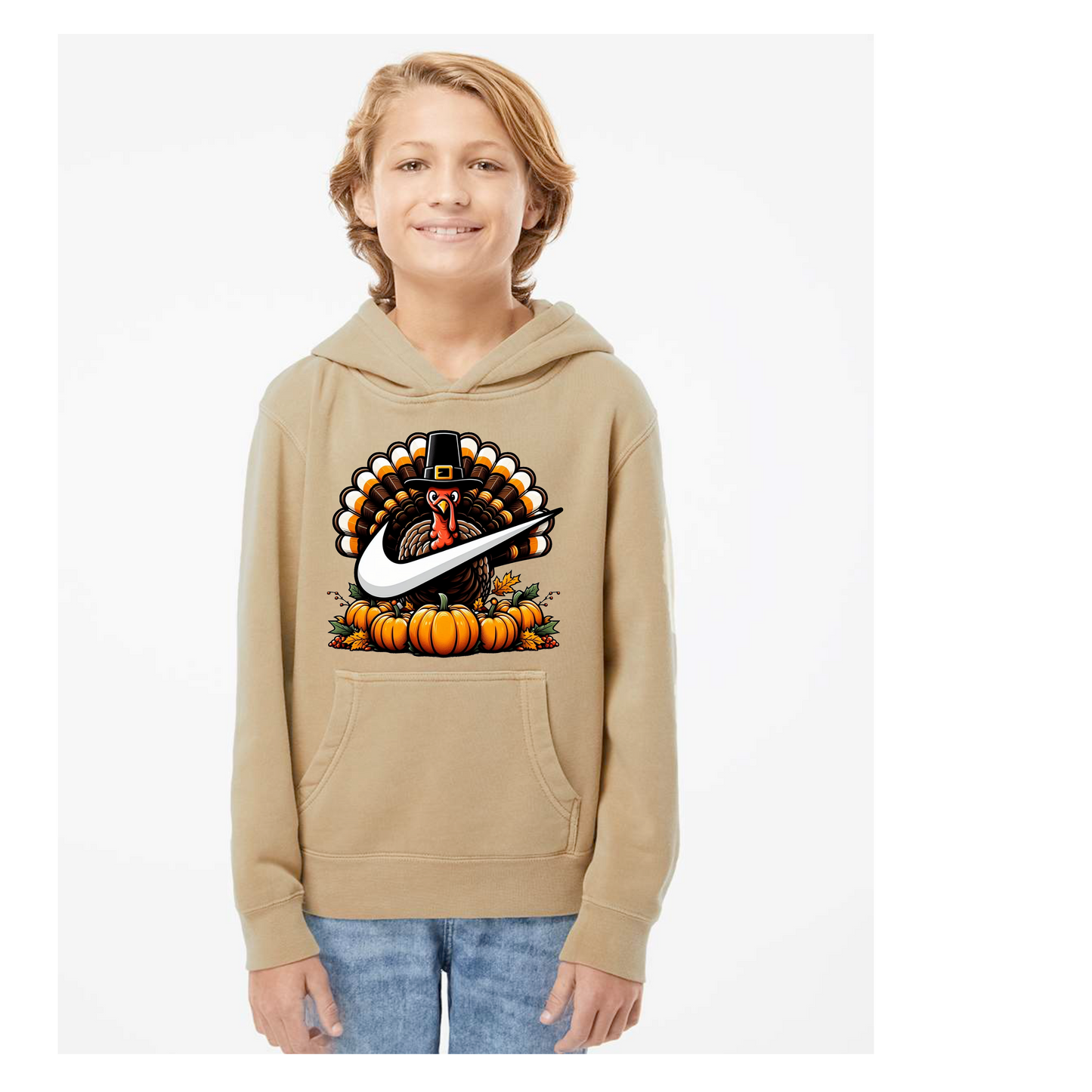 YOUTH TURKEY SWOOSH HOODIE