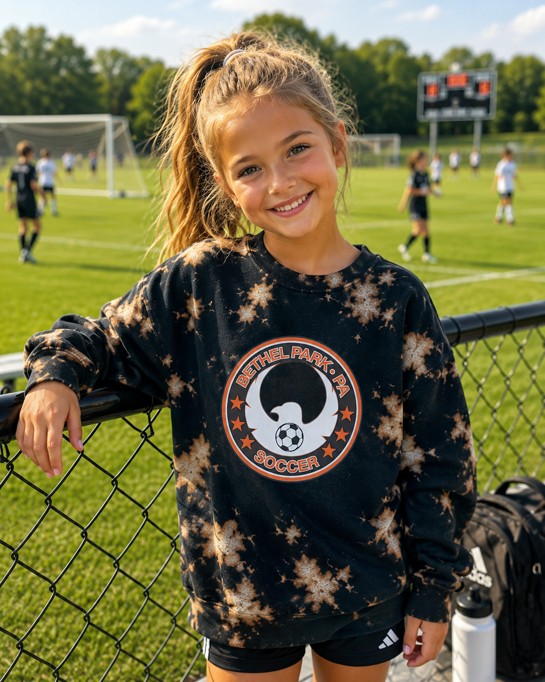 BP SOCCER BLEACH DYE SWEATSHIRT