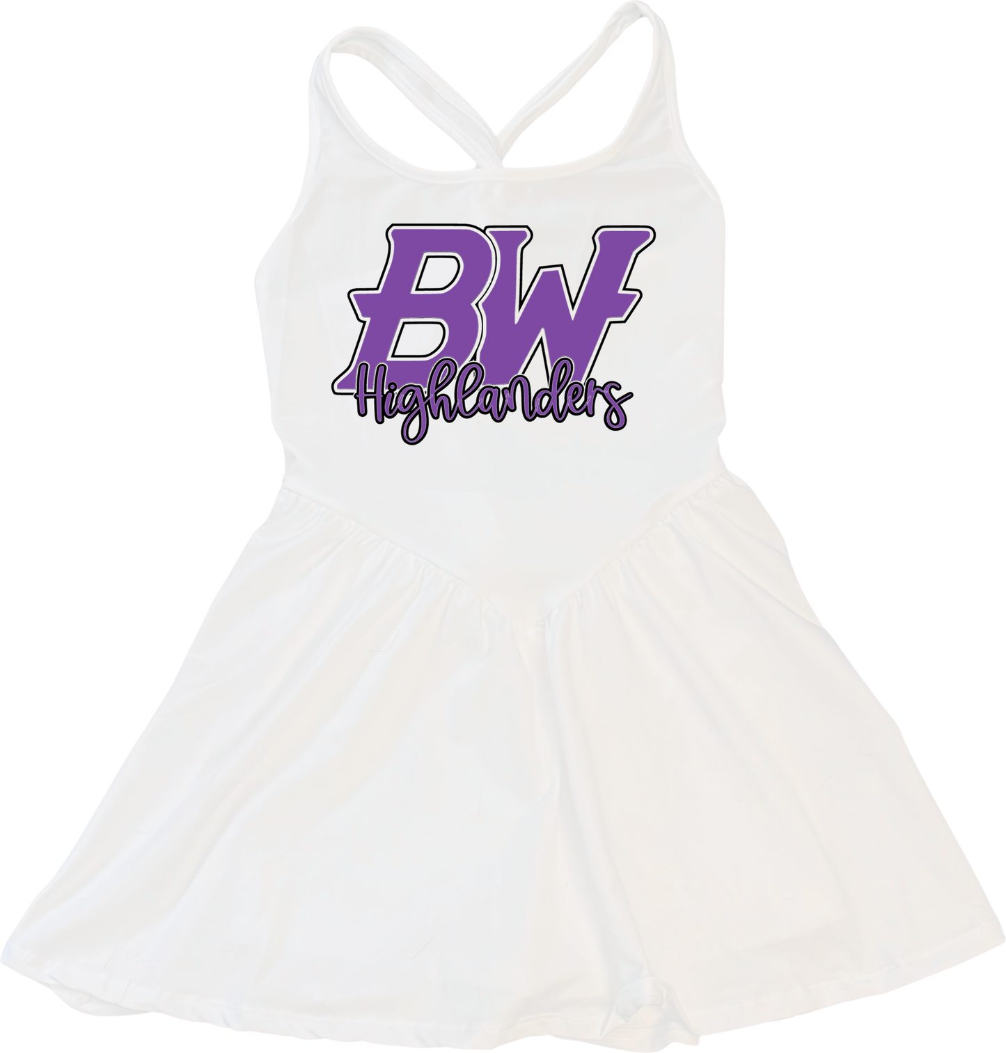 BALDWIN BW HIGHLANDERS YOUTH DRESS W/ SHORTS ATTACHED
