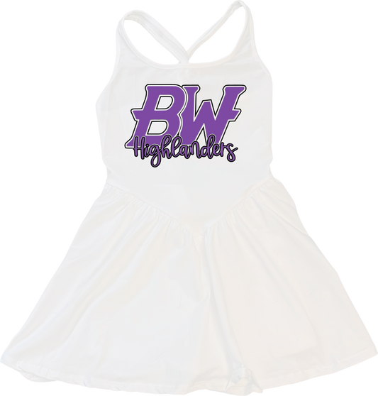 BALDWIN BW HIGHLANDERS YOUTH DRESS W/ SHORTS ATTACHED