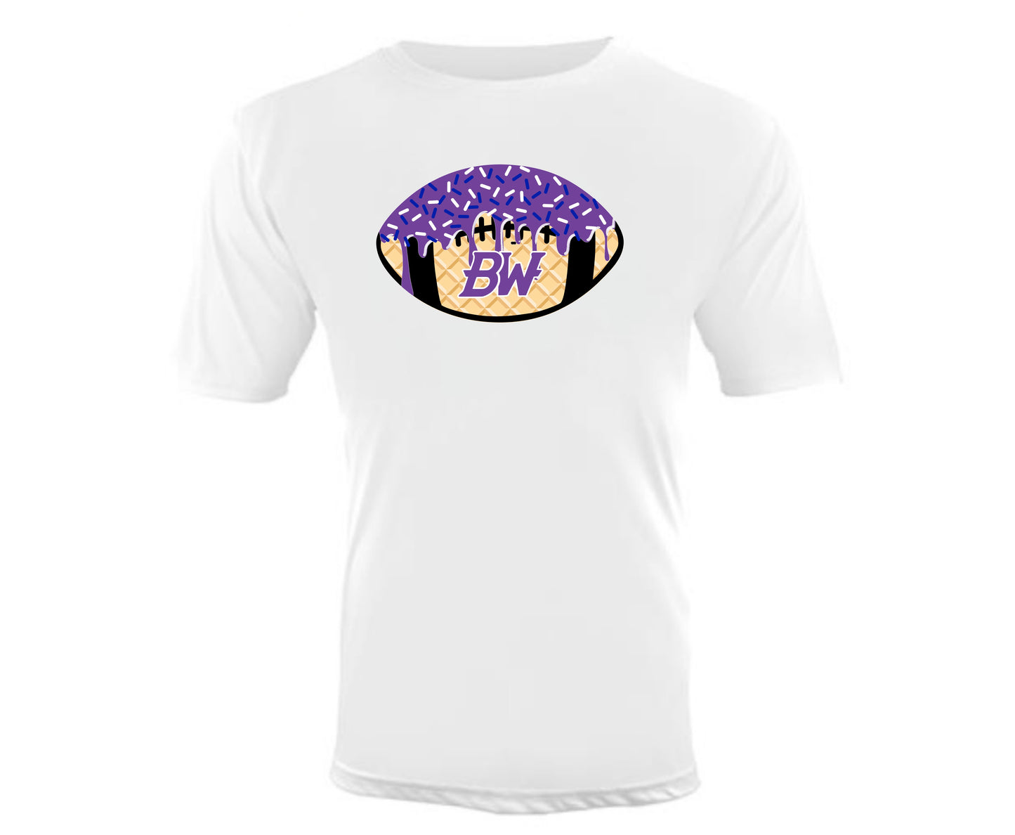Baldwin Football Ice Cream Drip Shirt DRIFIT