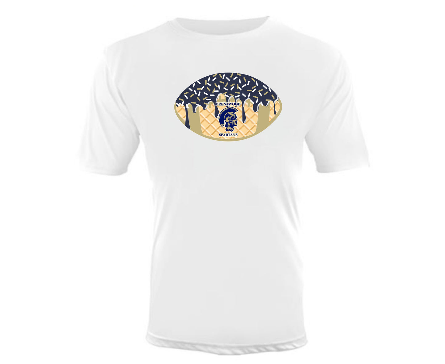 BRENTWOOD Football Ice Cream Drip Shirt DRIFIT
