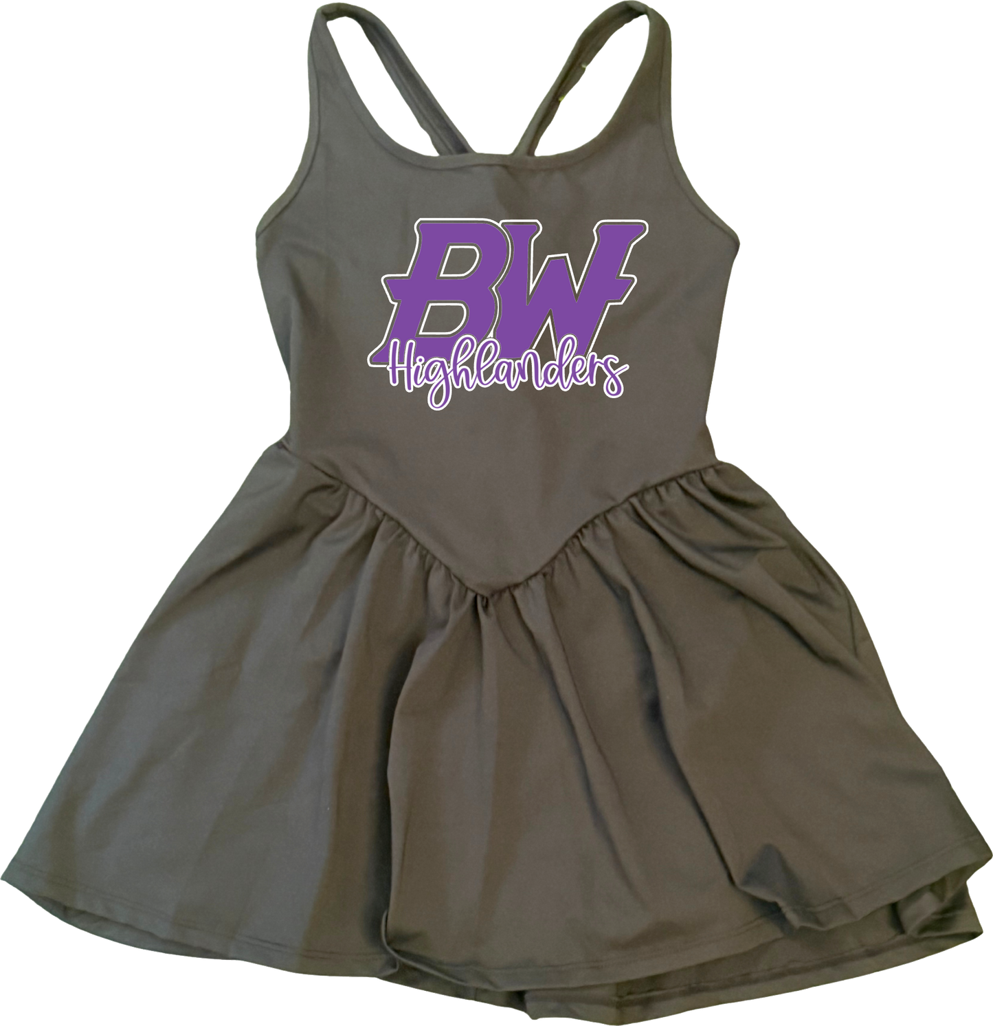 BALDWIN BW HIGHLANDERS YOUTH DRESS W/ SHORTS ATTACHED