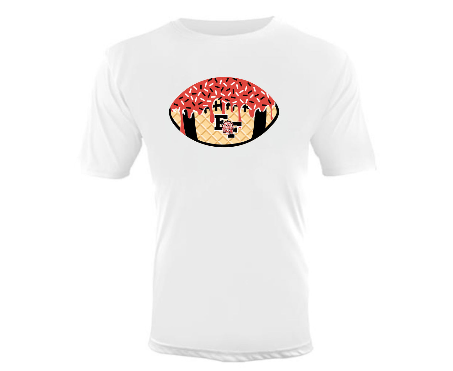 ELIZABETH FORWARD Football Ice Cream Drip Shirt