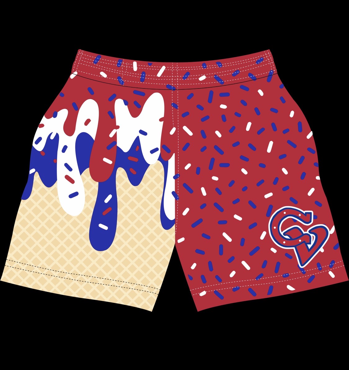 CV ICE CREAM DRIP SHORTS