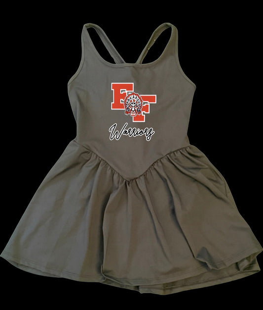 EF ATHLETIC DRESS WITH SHORTS ATTACHED