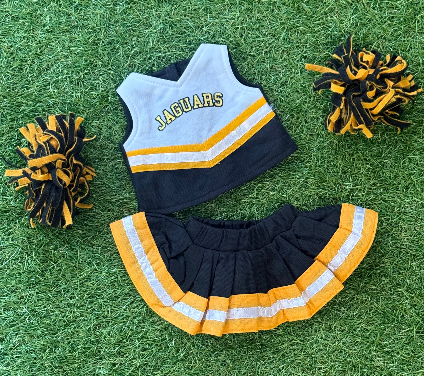 TJ Jaguars 18" Doll Cheer Outfit Set