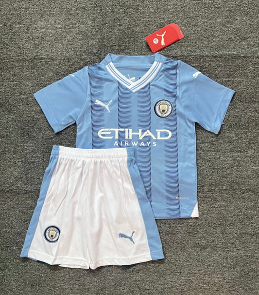 MANCHESTER CITY BLUE STRIPE SET