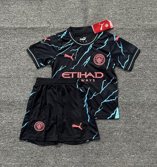 MANCHESTER CITY BLACK PINK TEAL PRINT SET