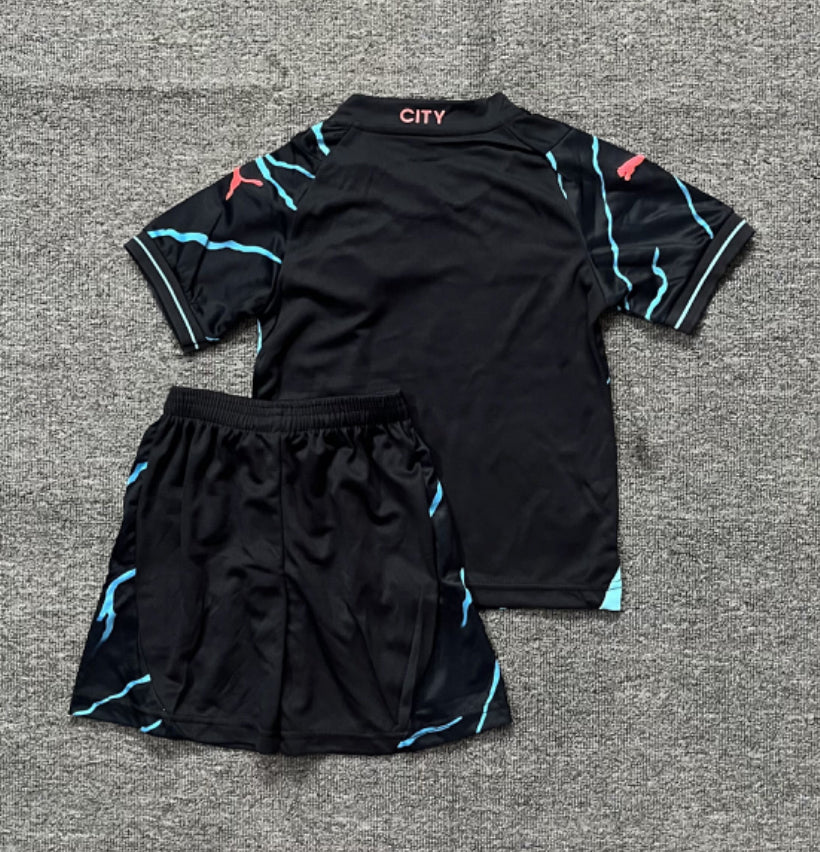 MANCHESTER CITY BLACK PINK TEAL PRINT SET