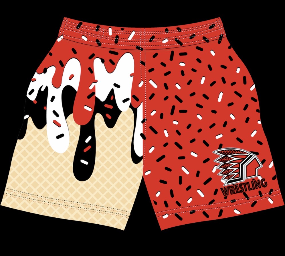 WAYNESBURG WRESTLING ICE CREAM DRIP SHORTS