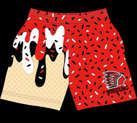 WAYNESBURG WRESTLING ICE CREAM DRIP SHORTS