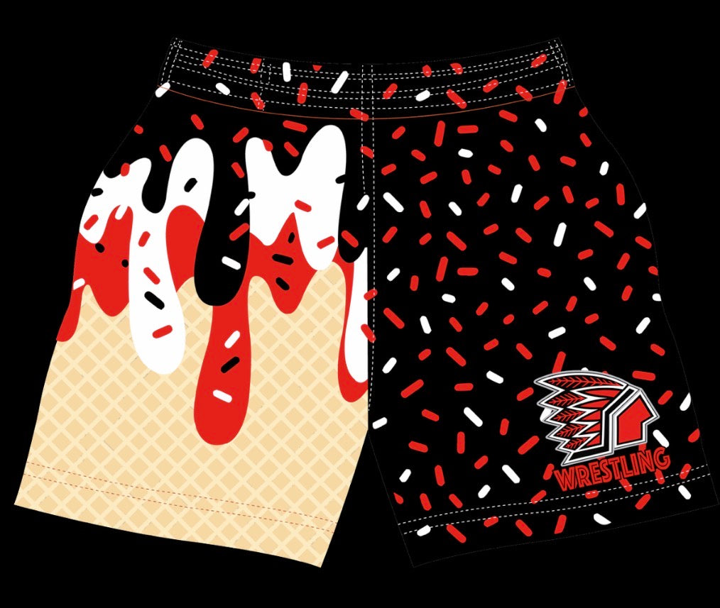 WAYNESBURG WRESTLING ICE CREAM DRIP SHORTS