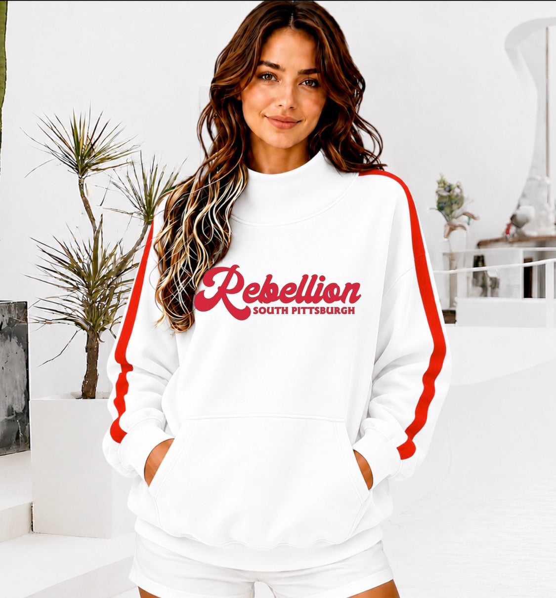 SOUTH PITTSBURGH REBELLION RETRO MOCK NECK