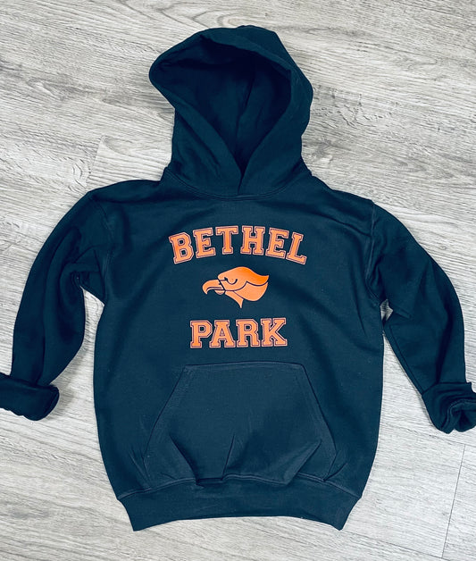 Youth Black Bethel Park Athletic Hoodie