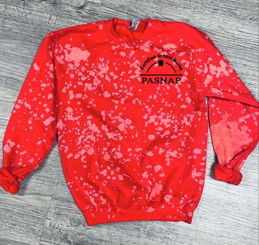 PASNAP RED tie dye w/ Embroidered Logo