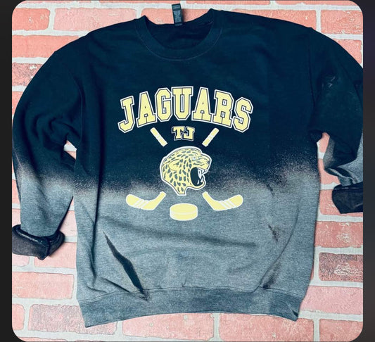 TJ JAGUARS GLITTER OMBRE CREWNECK