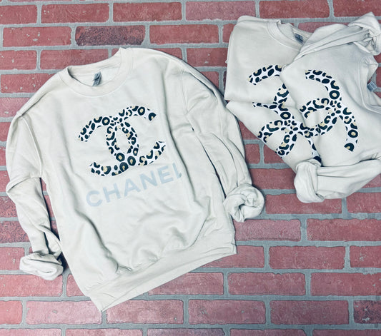 LEOPARD CC CREWNECK