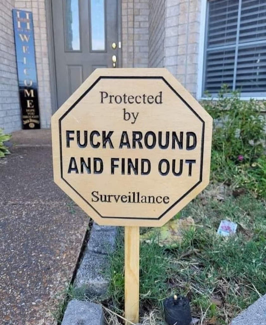 Surveillance sign