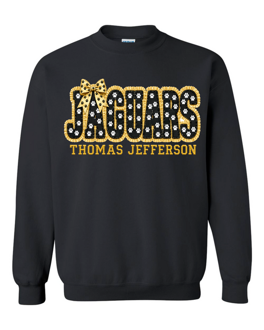 THOMAS JEFFERSON JAGUARS RUFFLE CREWNECK