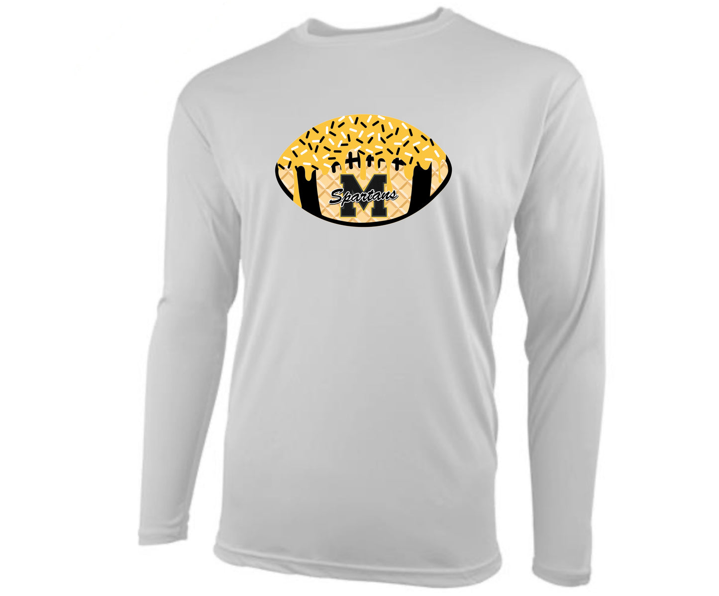 MONTOUR SPARTANS Football Ice Cream Drip Shirt DRIFIT