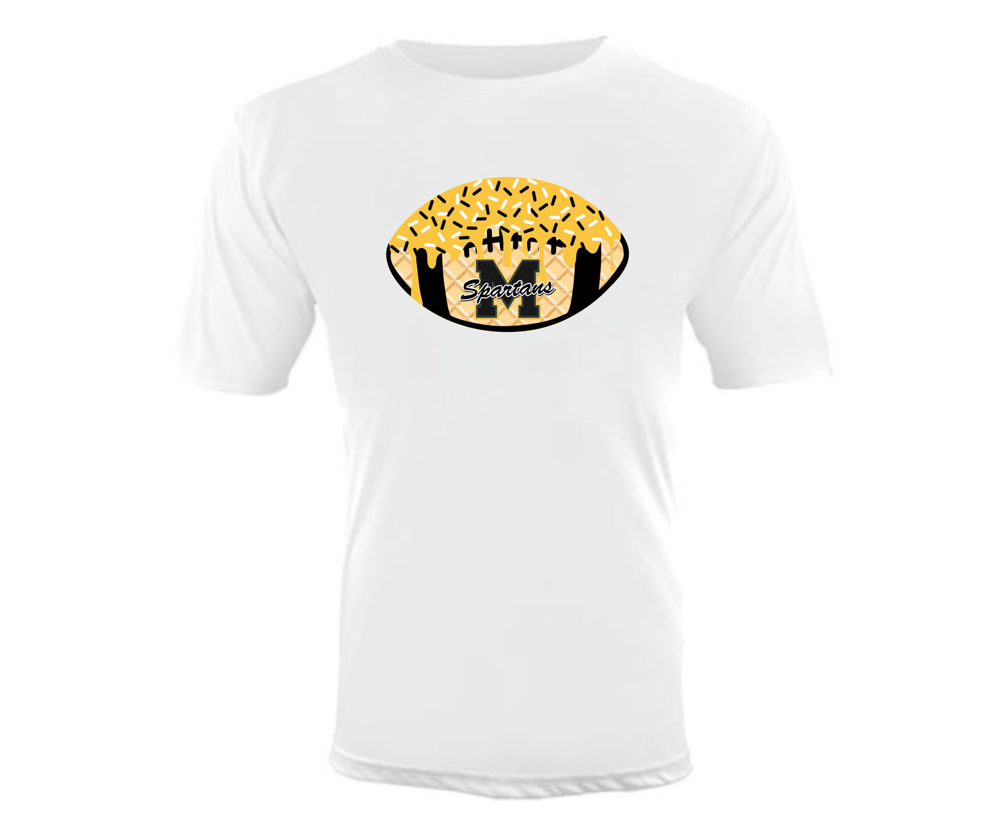 MONTOUR SPARTANS Football Ice Cream Drip Shirt DRIFIT