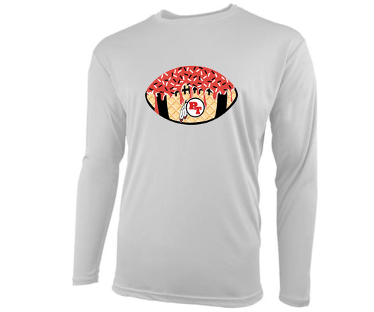 PETERS TOWNSHIP Football Ice Cream Drip Shirt DRIFIT