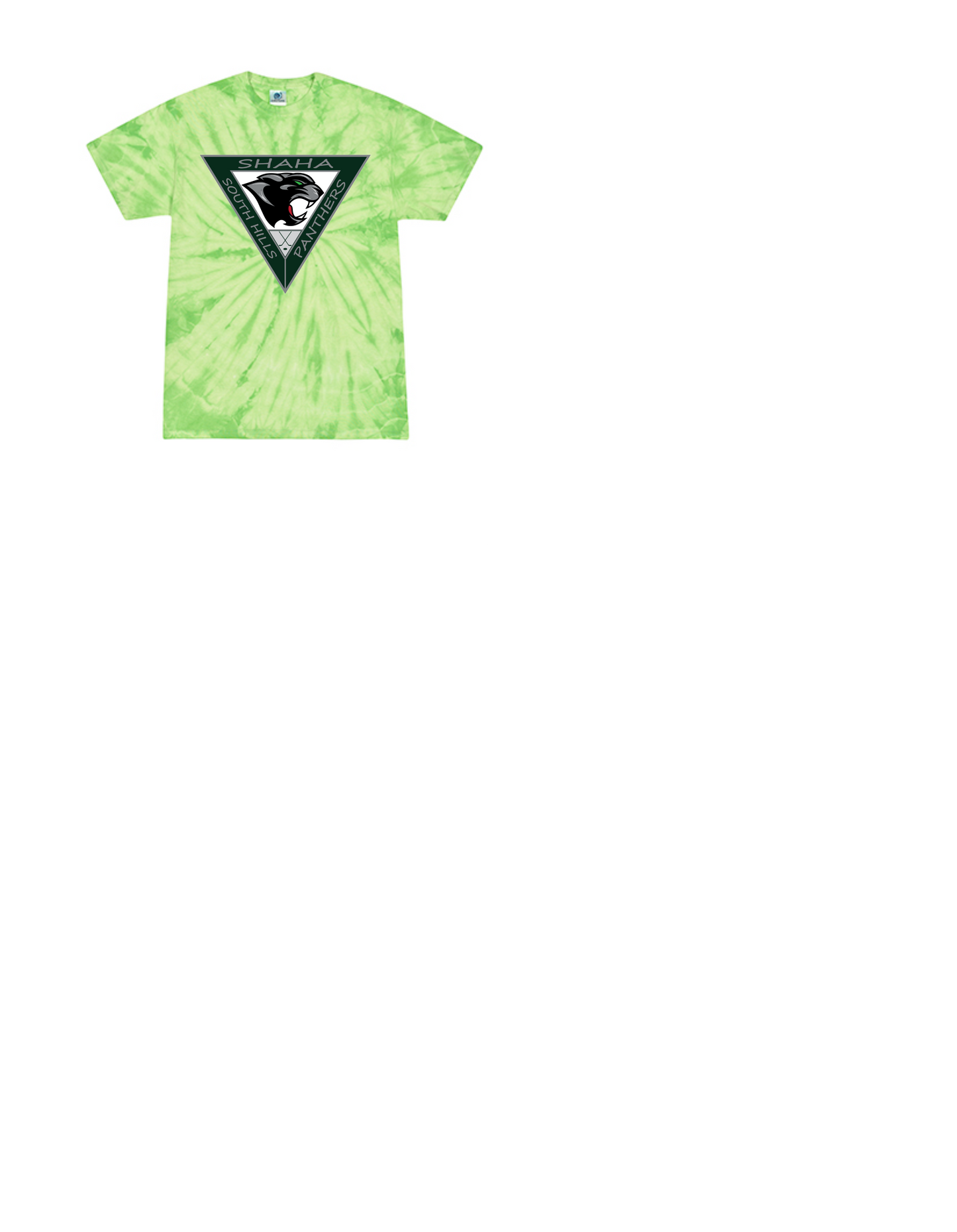 LIME GREEN TIE DYE SHAHA T SHIRT