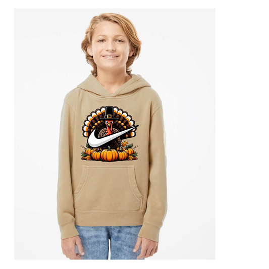 YOUTH TURKEY SWOOSH HOODIE