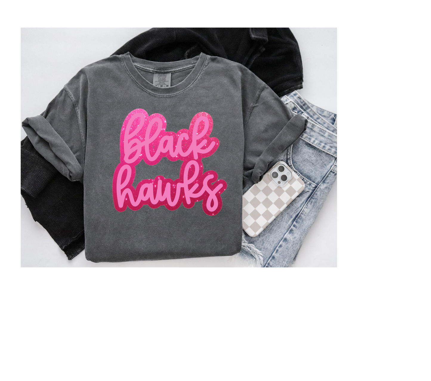 FAUX GLITTER BETHEL PARK T SHIRT