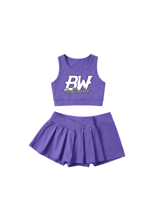 Baldwin Highlanders 2 Piece Girls Athletic Set