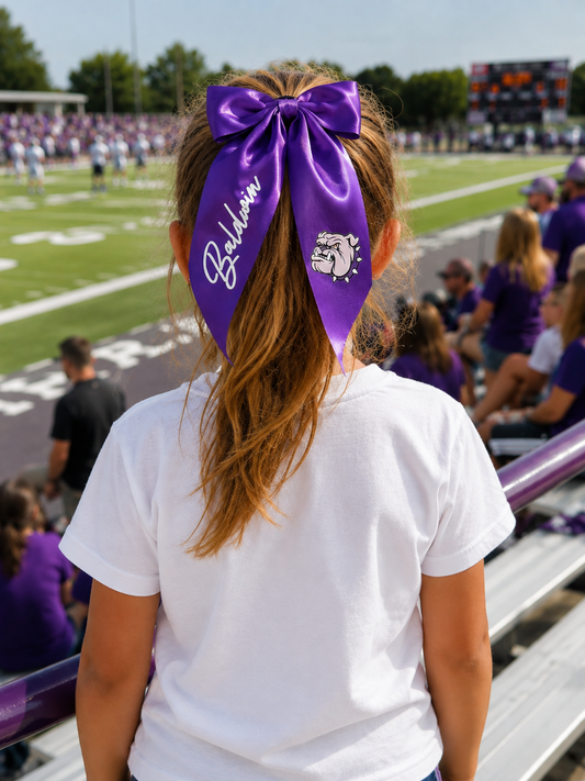 BALDWIN BULLDOGS COQUETTE HAIRBOW