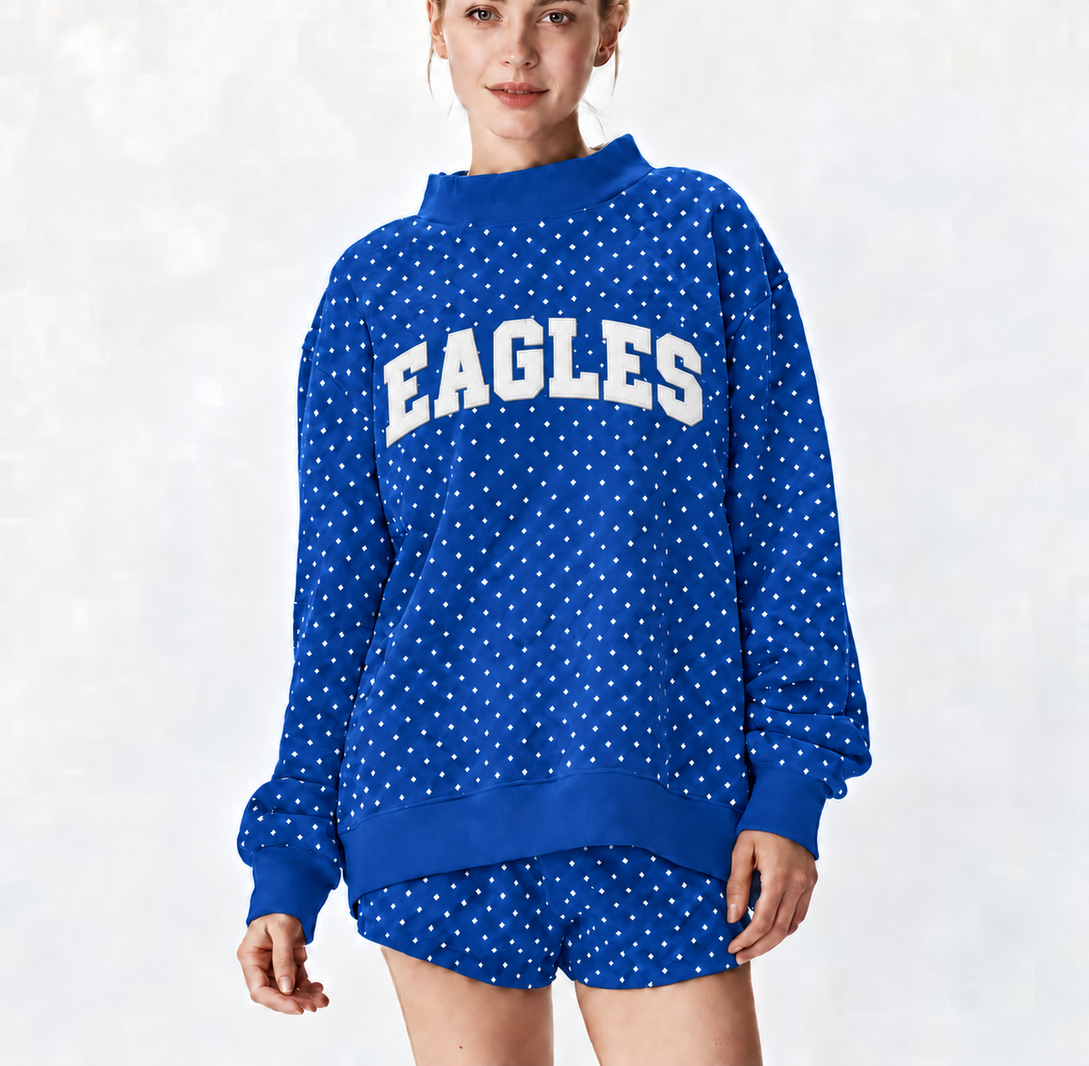SOUTH PARK EAGLES DOTTED MOCK NECK