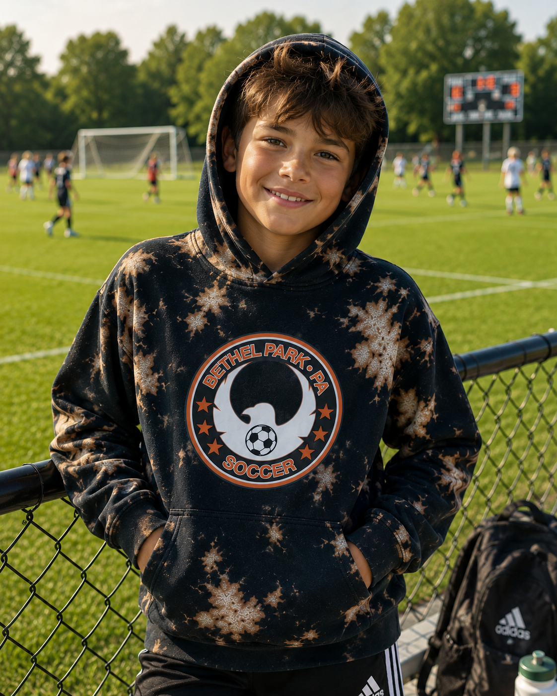 BP SOCCER BLEACH DYE SWEATSHIRT