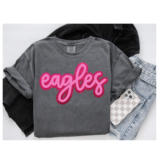 EAGLES FAUX GLITTER T SHIRT